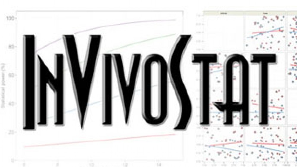 Logo showing graphs overlaid with the word InVivoStat