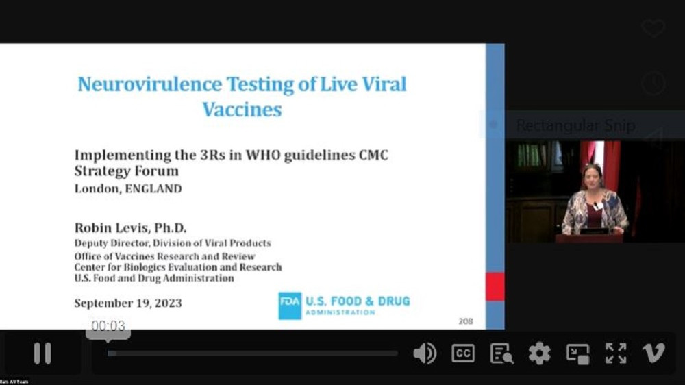 2023 WHO Workshop: Session 2 Live viral vaccines – Robin Levis, FDA/CBER