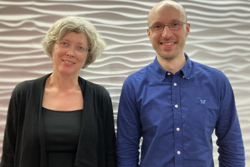 Portrait of Professor Marella de Bruijn and Associate Professor Adam Wilkinson